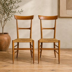 Pair of Italian Chiavari Campanino Chairs Attributed to Fratelli Podestà, Italy