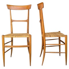 Pair of Italian Chiavari Campanino Chairs Attributed to Fratelli Podestà, Italy
