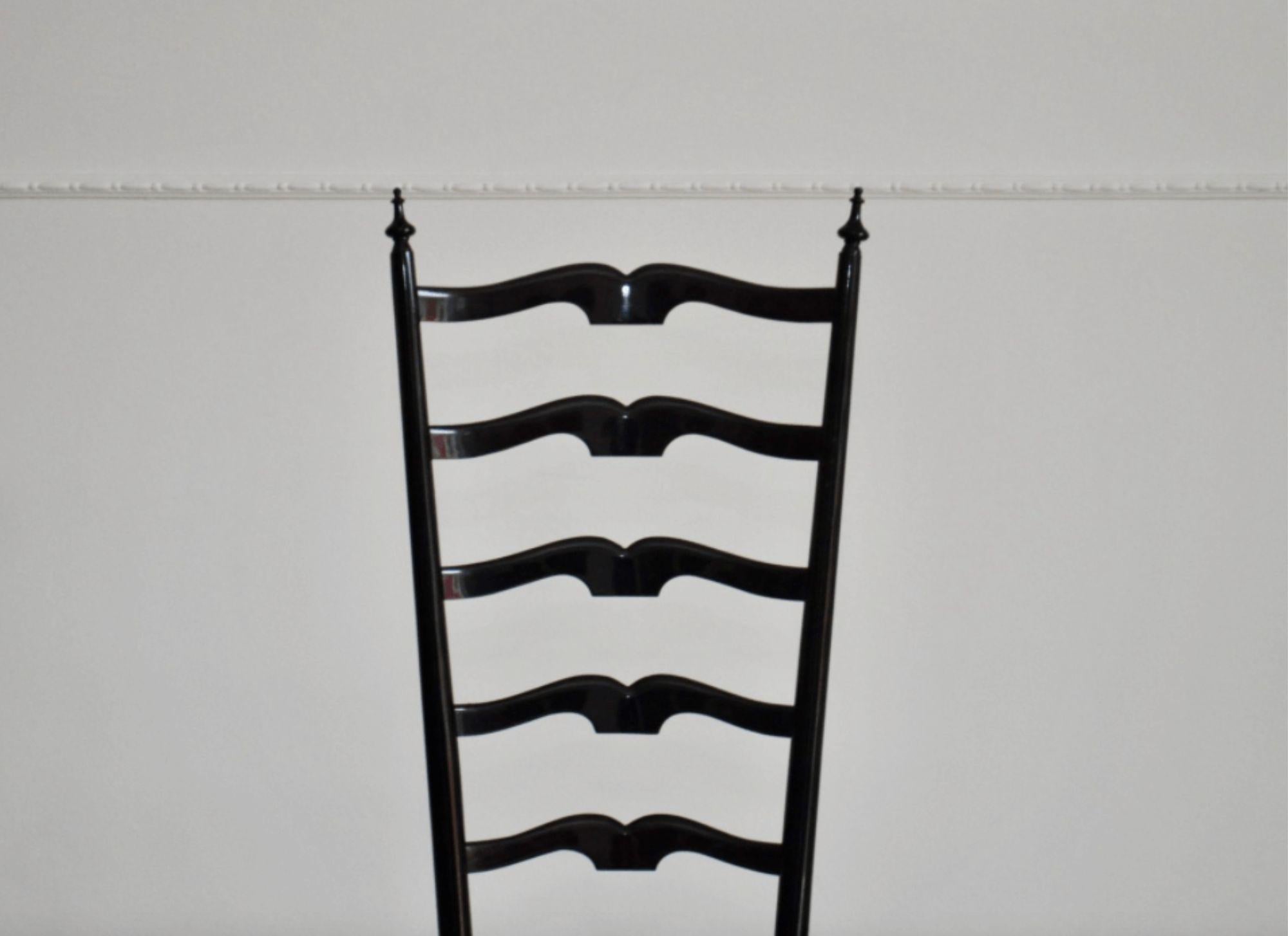 Mid-20th Century Pair of Italian Chiavari Dining Chairs - 1960s - set 2 - For Sale
