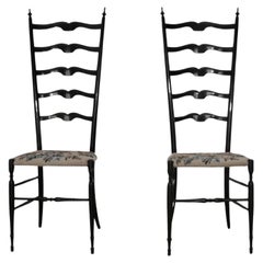 Pair of Italian Chiavari Dining Chairs - 1960s - set 2 -