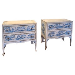 Pair of Italian chinoisserie commodes 