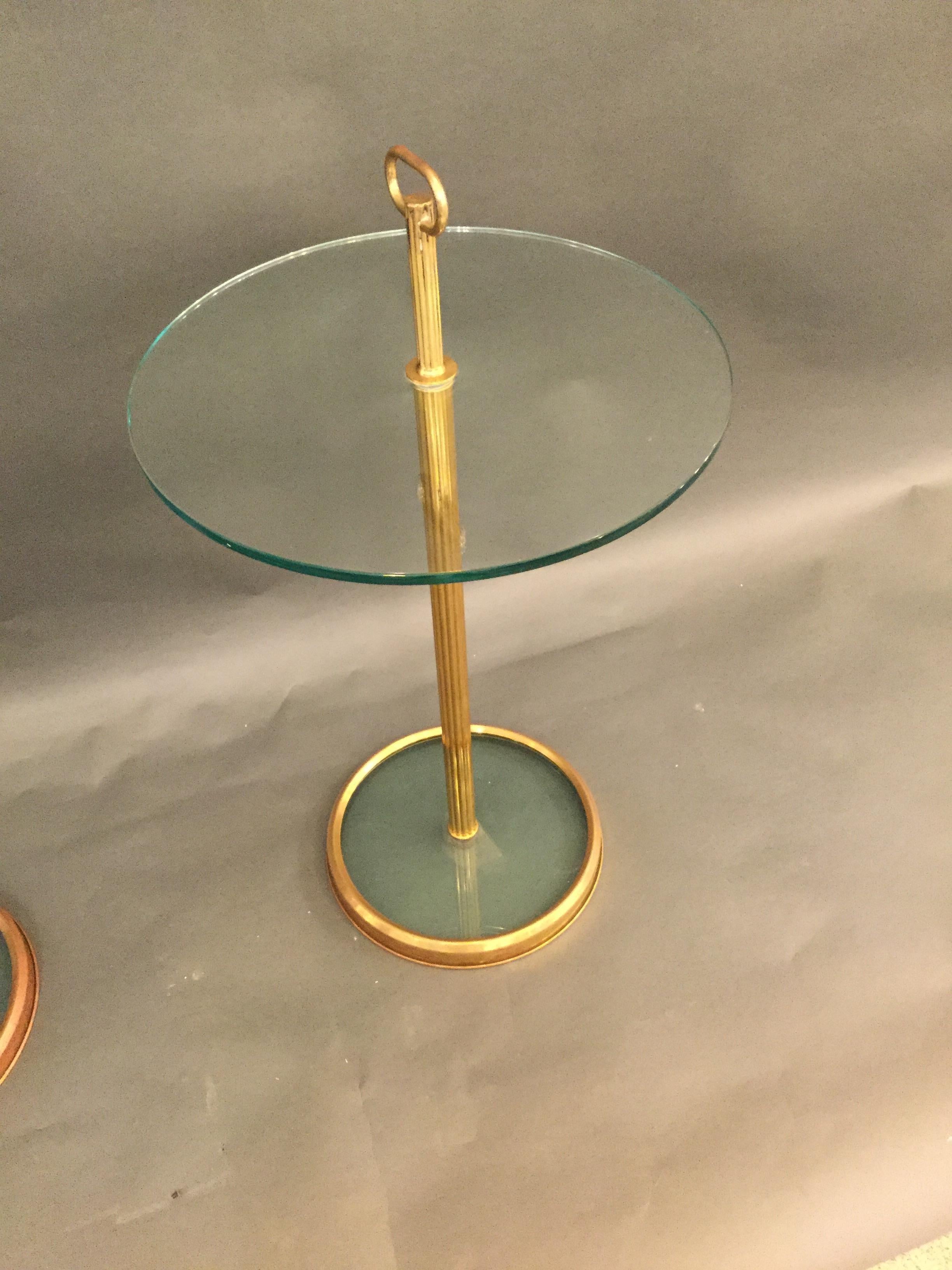 Pair of Italian Circular Cocktail Tables In Good Condition In London, GB