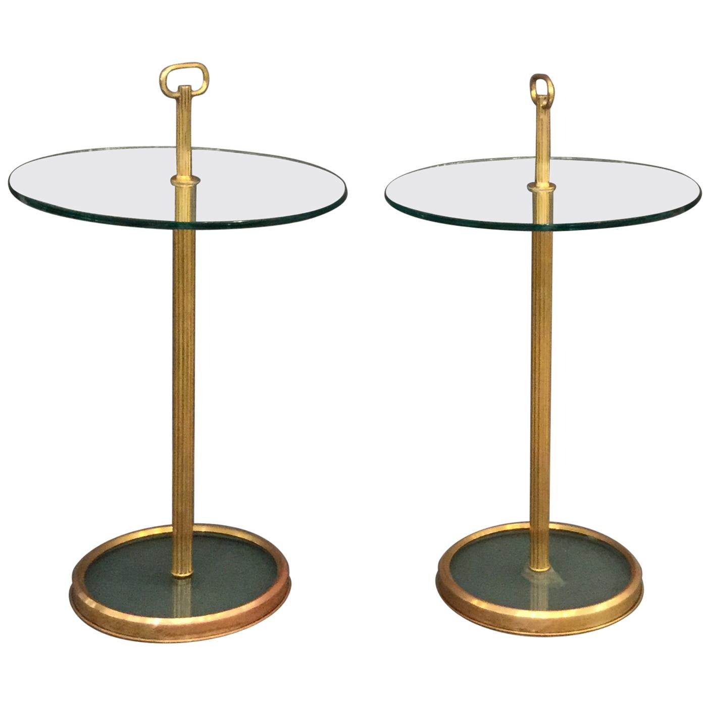 Pair of Italian Circular Cocktail Tables