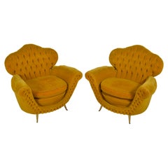 Pair of Italian Club Chairs, 1950