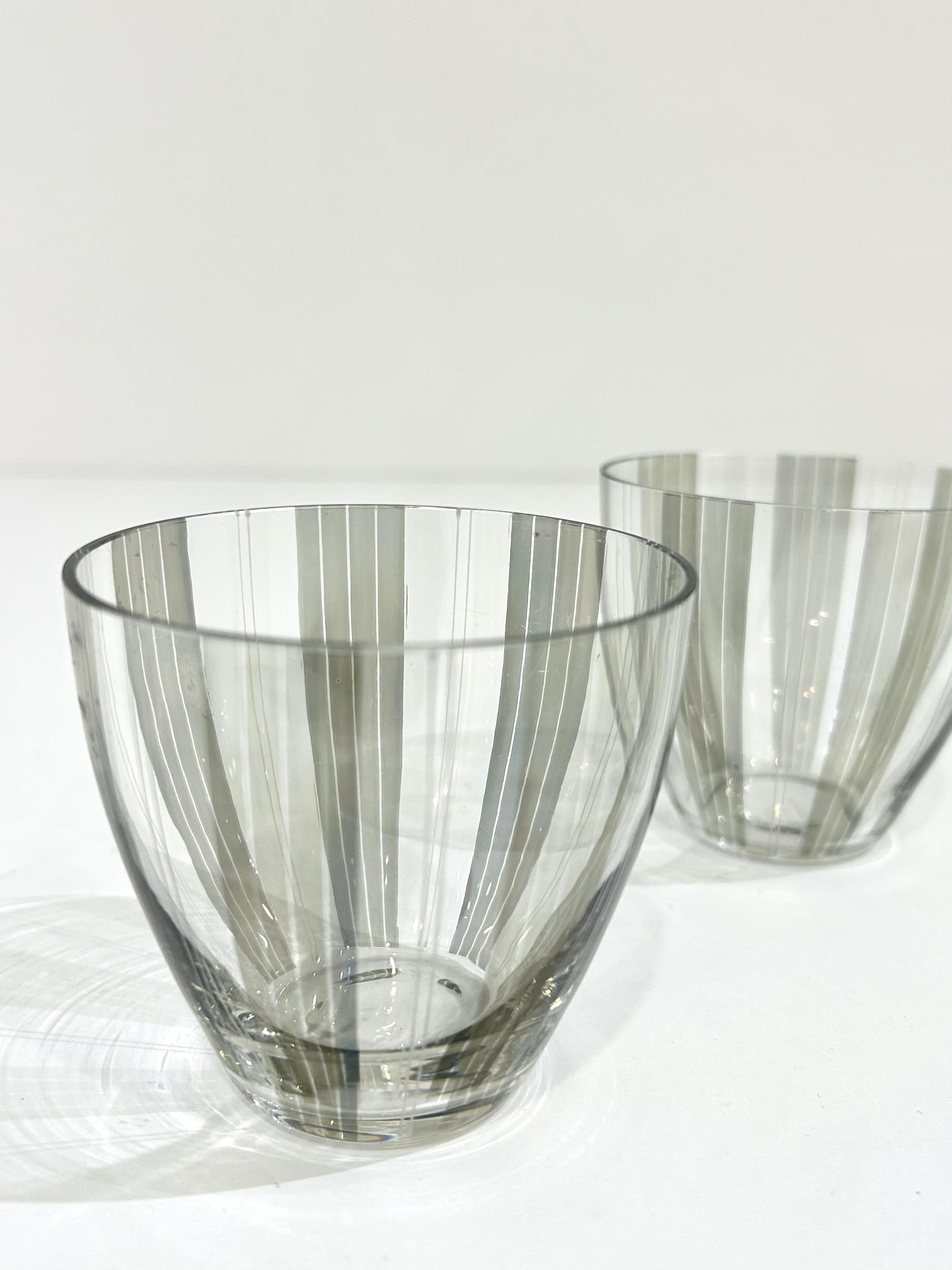 Pair of Italian Cocktail Glasses Vidrio en venta