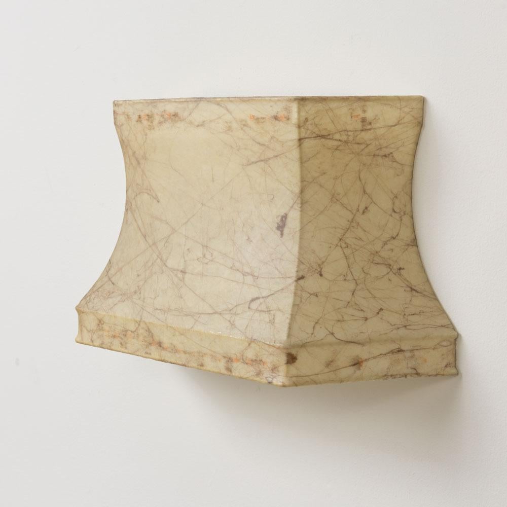 Resin Pair of Italian Cocoon Sconces For Sale