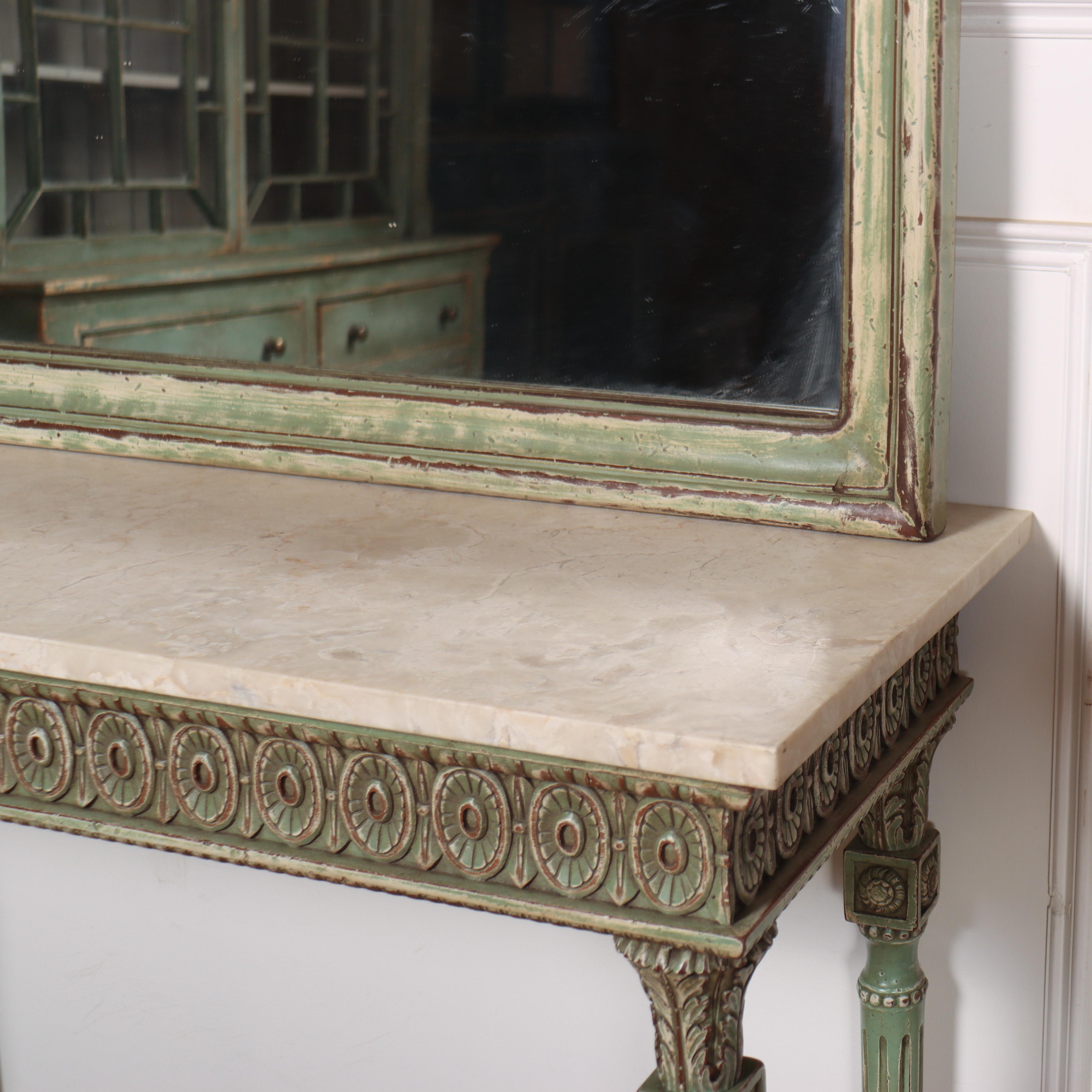 Pair of Italian Consoles and Mirrors 4