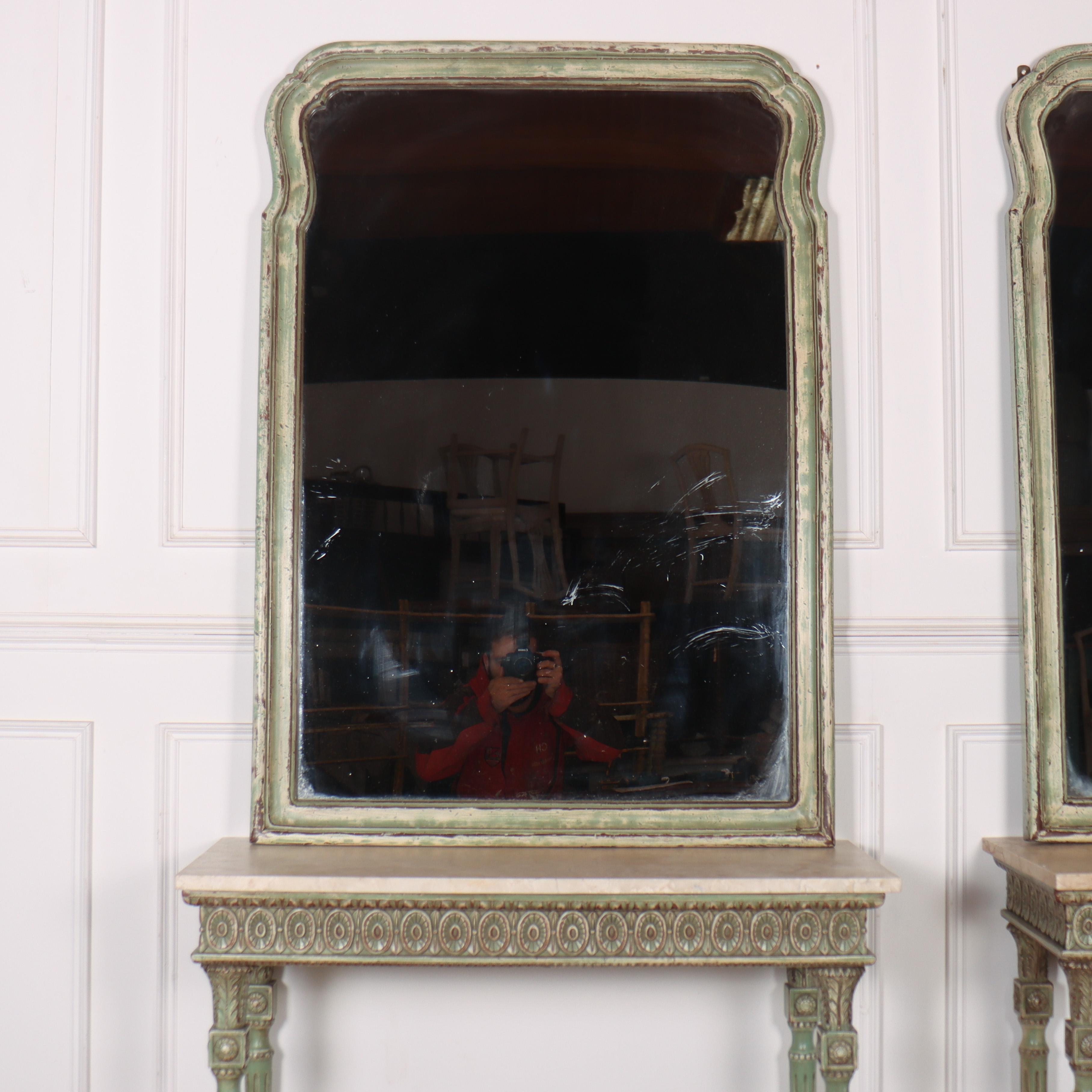 Pair of Italian Consoles and Mirrors 5
