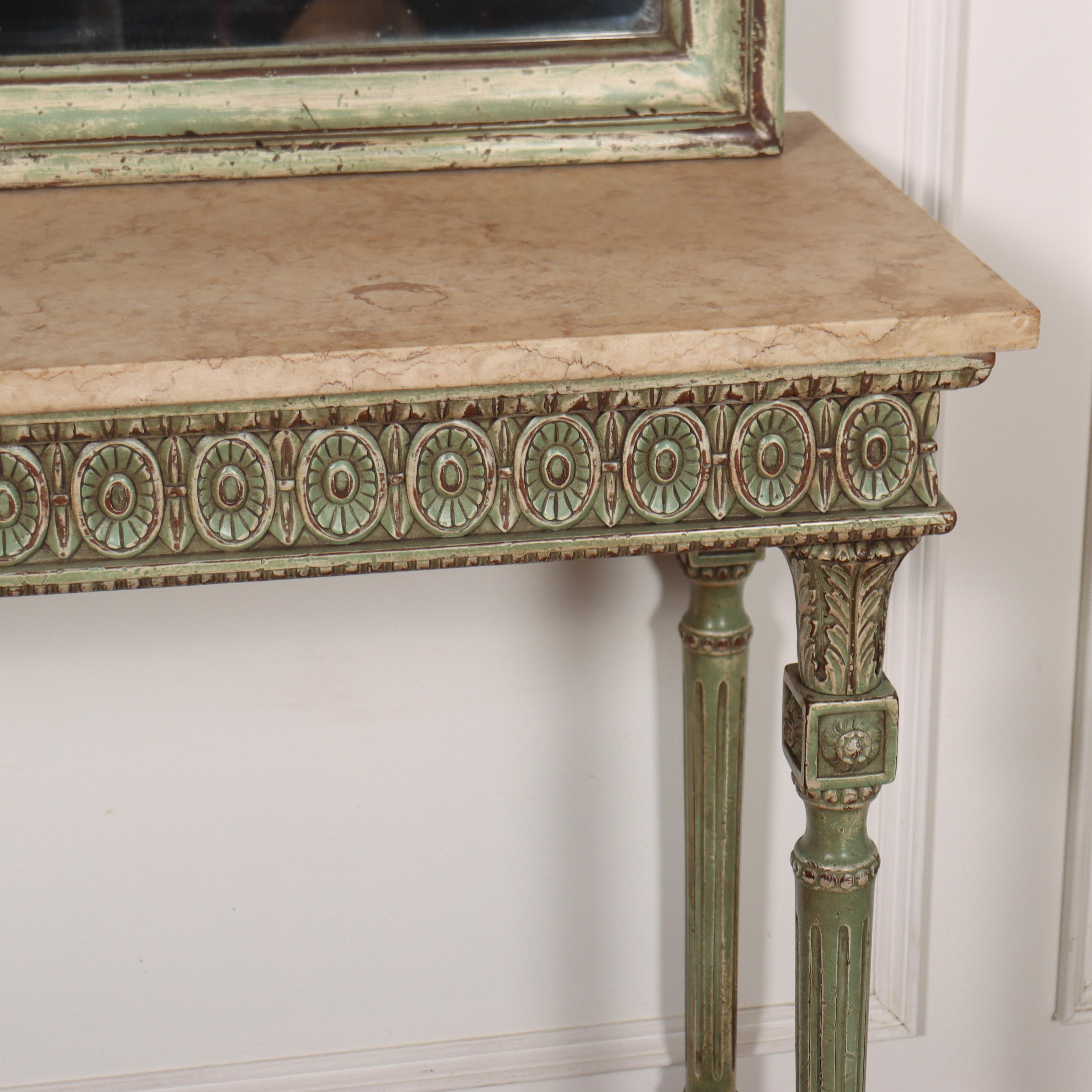 Pair of Italian Consoles and Mirrors 3