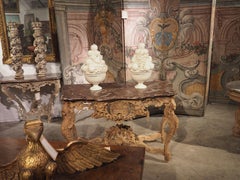 Pair of Italian Creamware Fruit Topiaries, 1960s