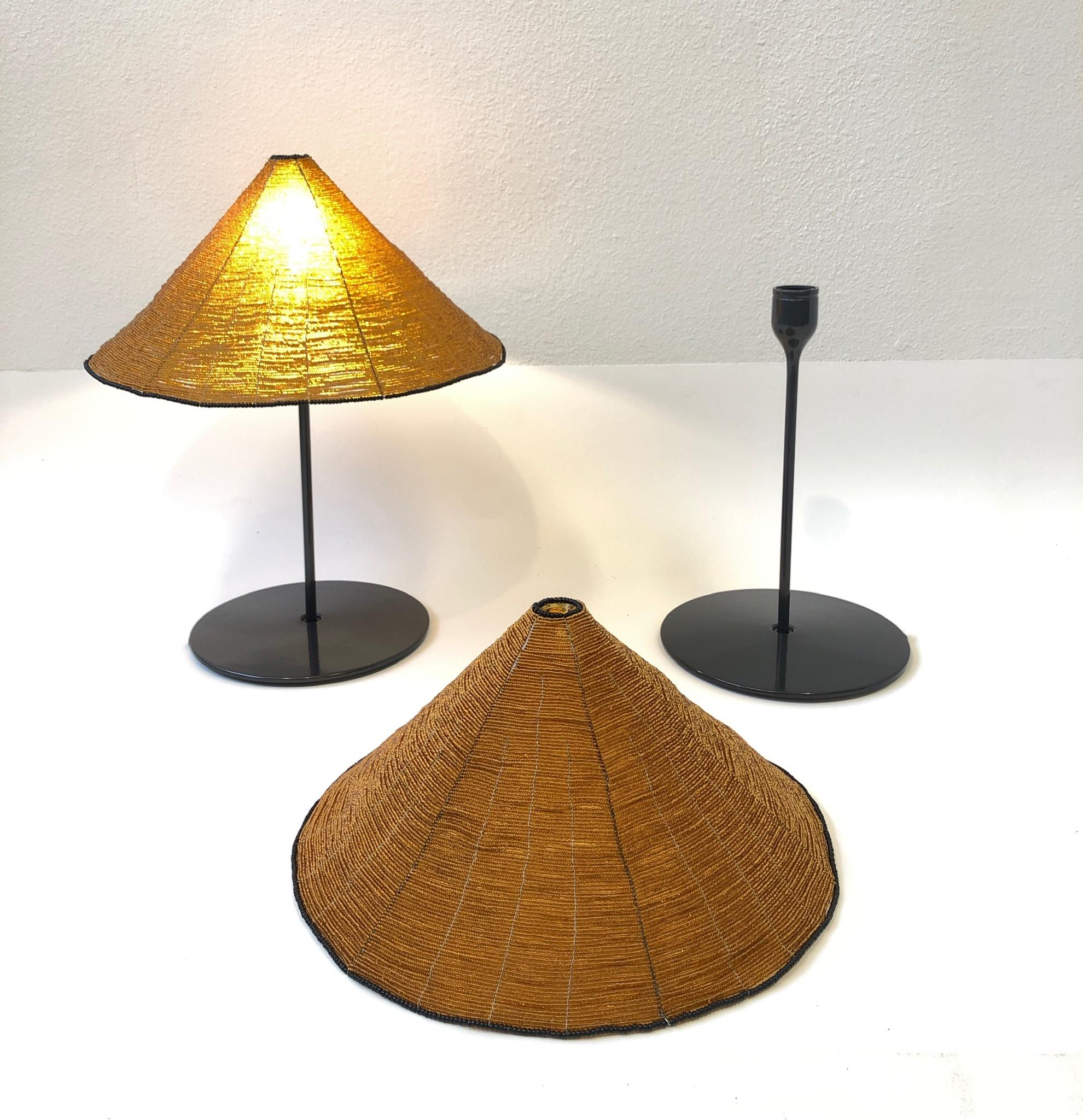 beaded lamps