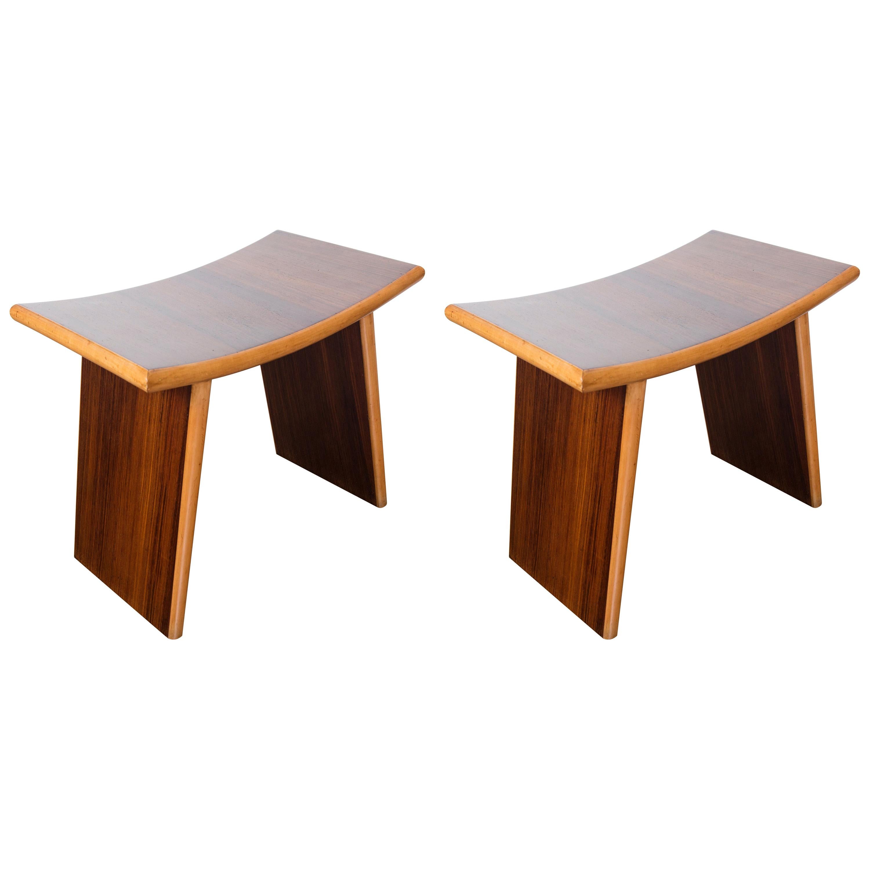 Pair of Italian Deco Benches/Side Tables