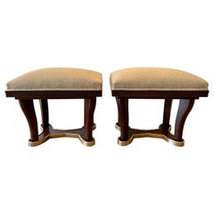 Pair of Italian Deco Tailored Benches