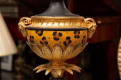 Pair of Italian Decorative Vintage Faux Leopard Lamps