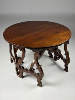 Pair of Italian Demi Lune tables 19th century