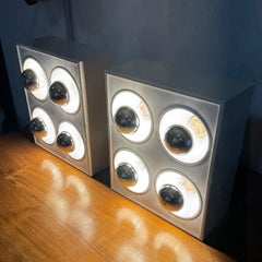 Pair of Italian-Design Space Age Modular Sconces, c. 1970