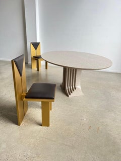 Pair of Italian Dining Chairs Art Deco