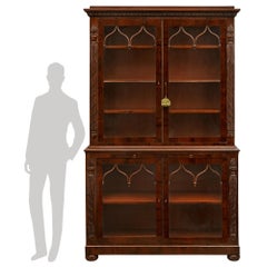 Pair of Italian Early 19th Century, circa 1810, First Empire Period Vitrines