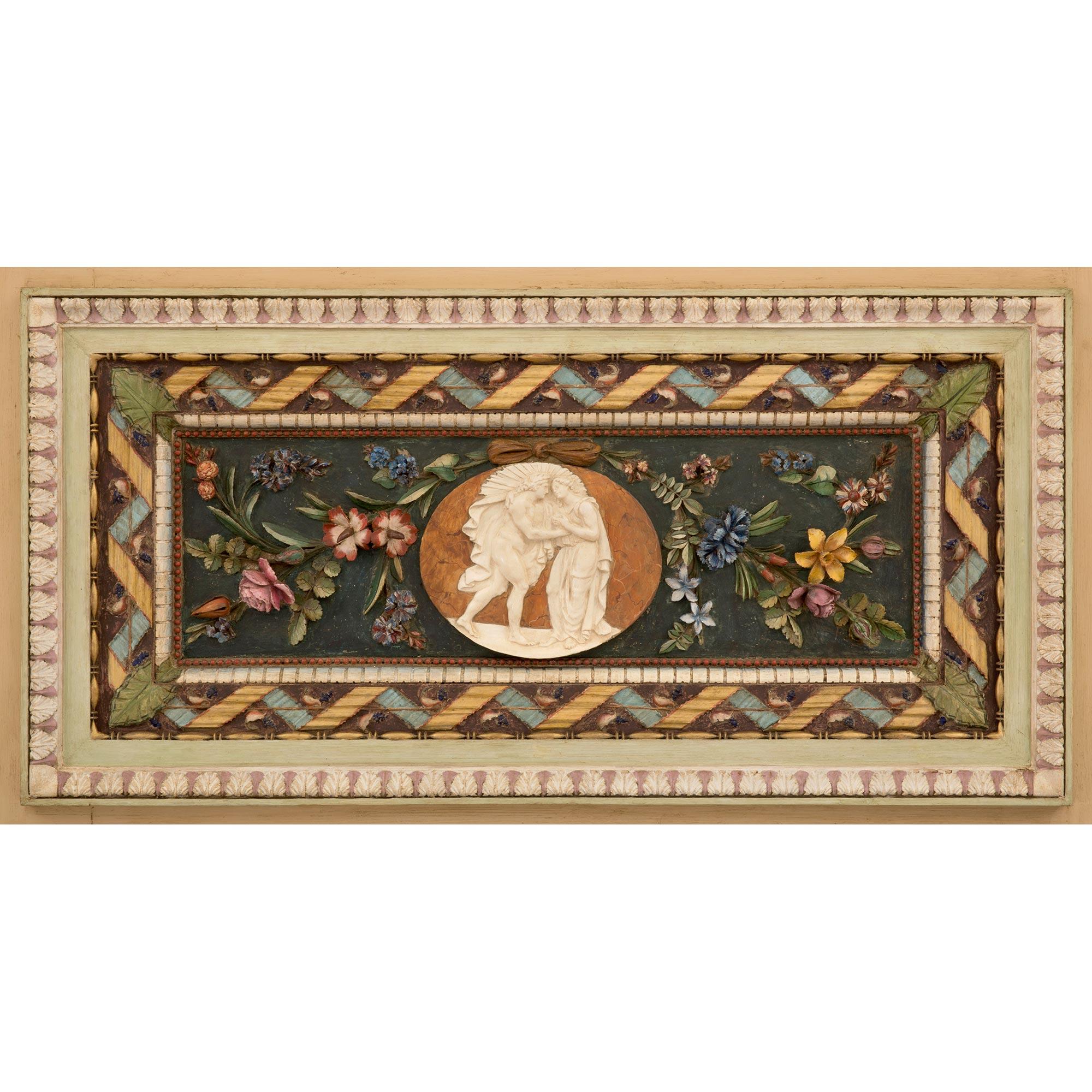Paar italienische neoklassizistische St. Trumeau-Spiegel des frühen 19. Jahrhunderts (Patiniert) im Angebot