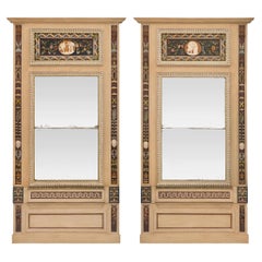 Pair of Italian Early 19th Century Neo-Classical St. Trumeau Mirrors