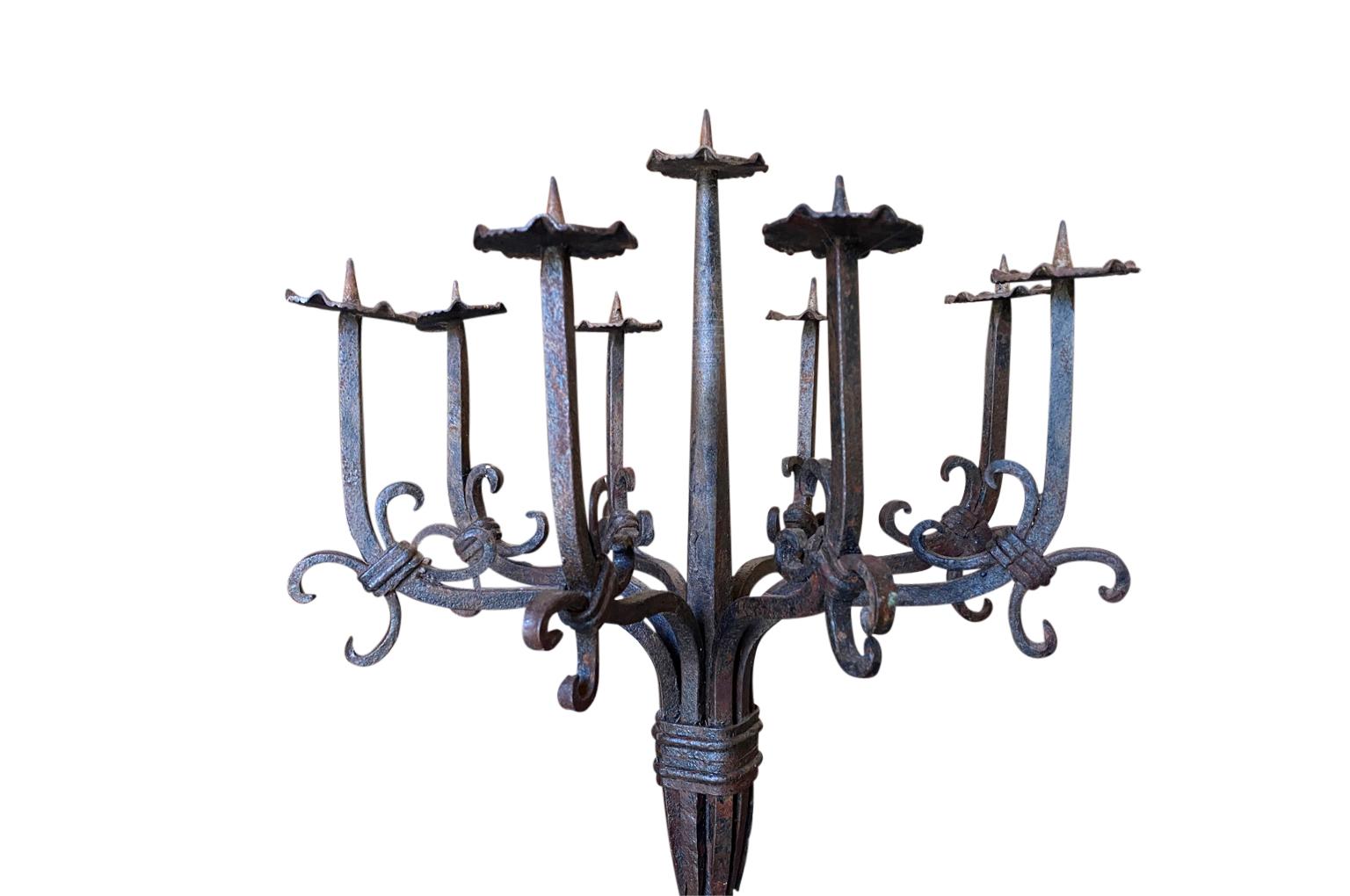 Pair of Italian Early-20th Century Torcheres For Sale 6