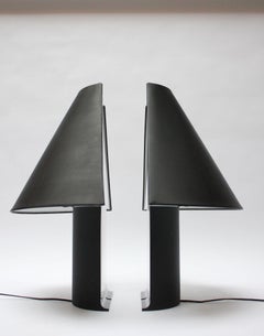 Pair of Italian "Edipo" Acrylic Table Lamps by Mario Barbaglia and Marco Colombo