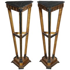Pair of Italian Empire Pedestals