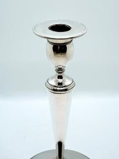 Pareja de candelabros de plata del Imperio italiano, Milán, hacia 1810