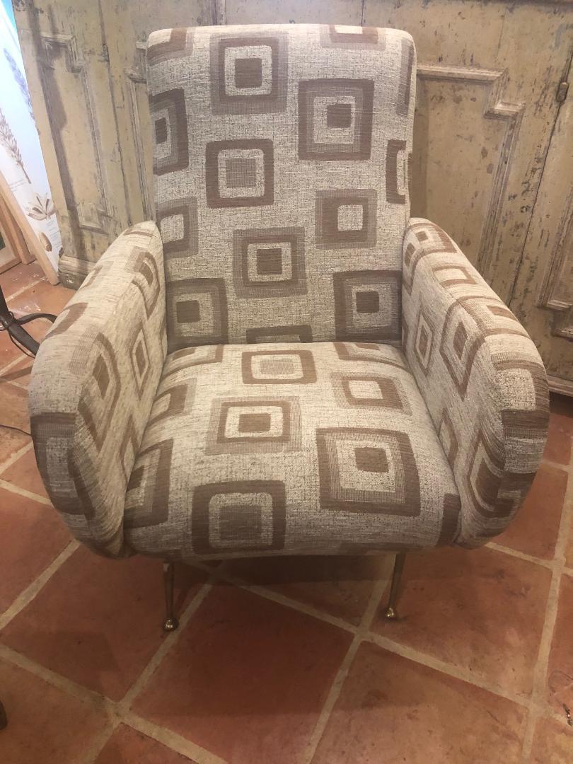 Pair of Italian Fauteuils For Sale 3