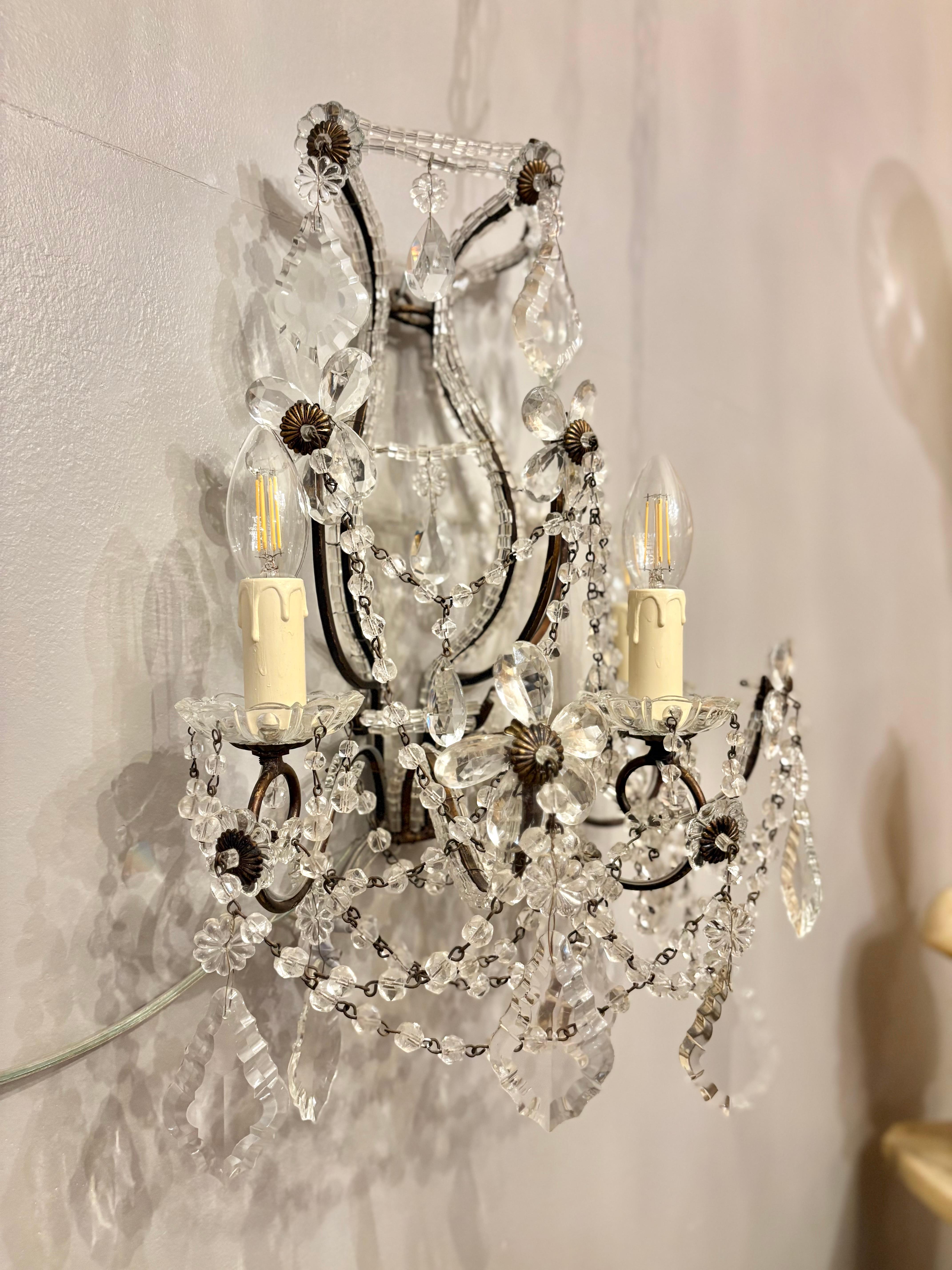 Pareja de candelabros florentinos italianos en Bueno estado para la venta en Los Angeles, CA
