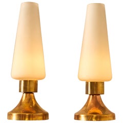 Pair of Italian Fluted Table Lamps Pair of Italian Fluted Table Lamps