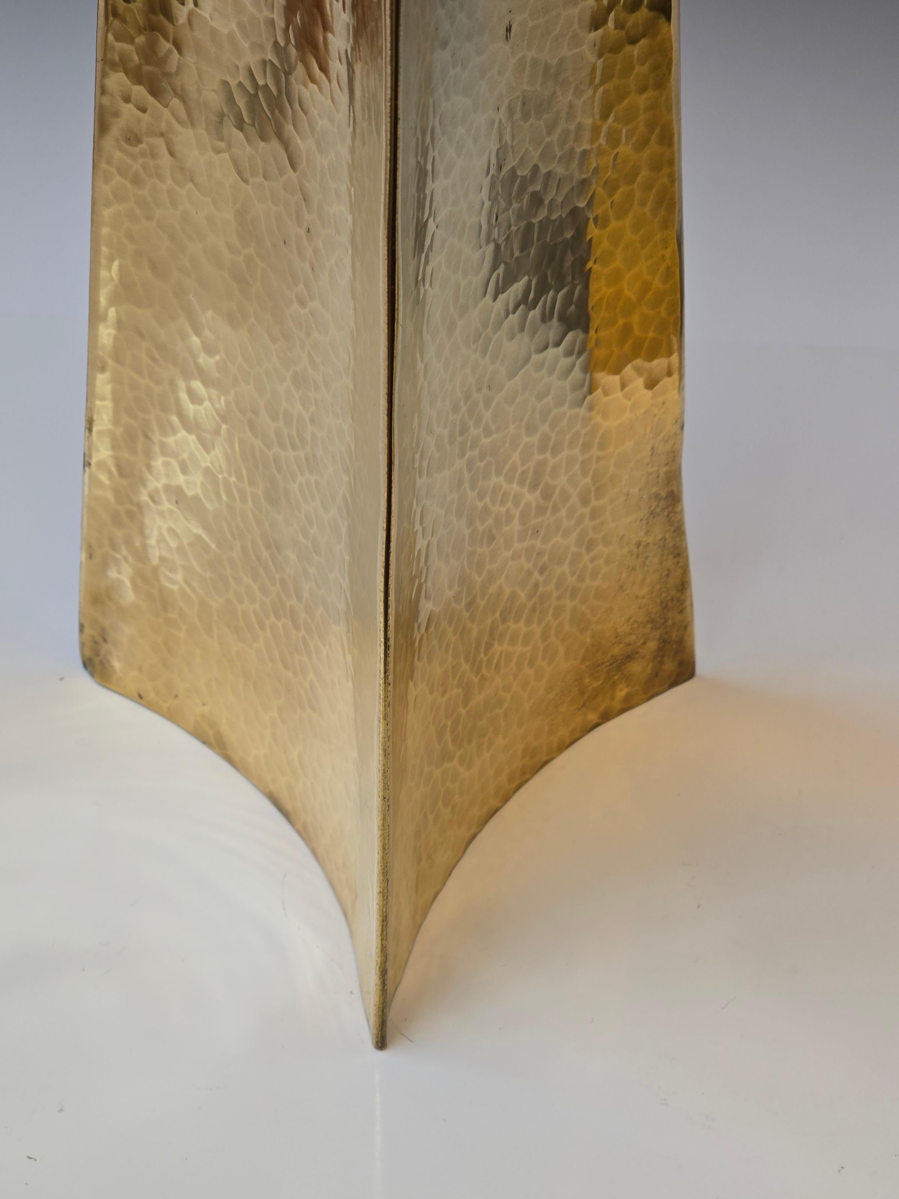 Paire de lampes italiennes en bronze forgé Bon état - En vente à Kilmarnock, VA