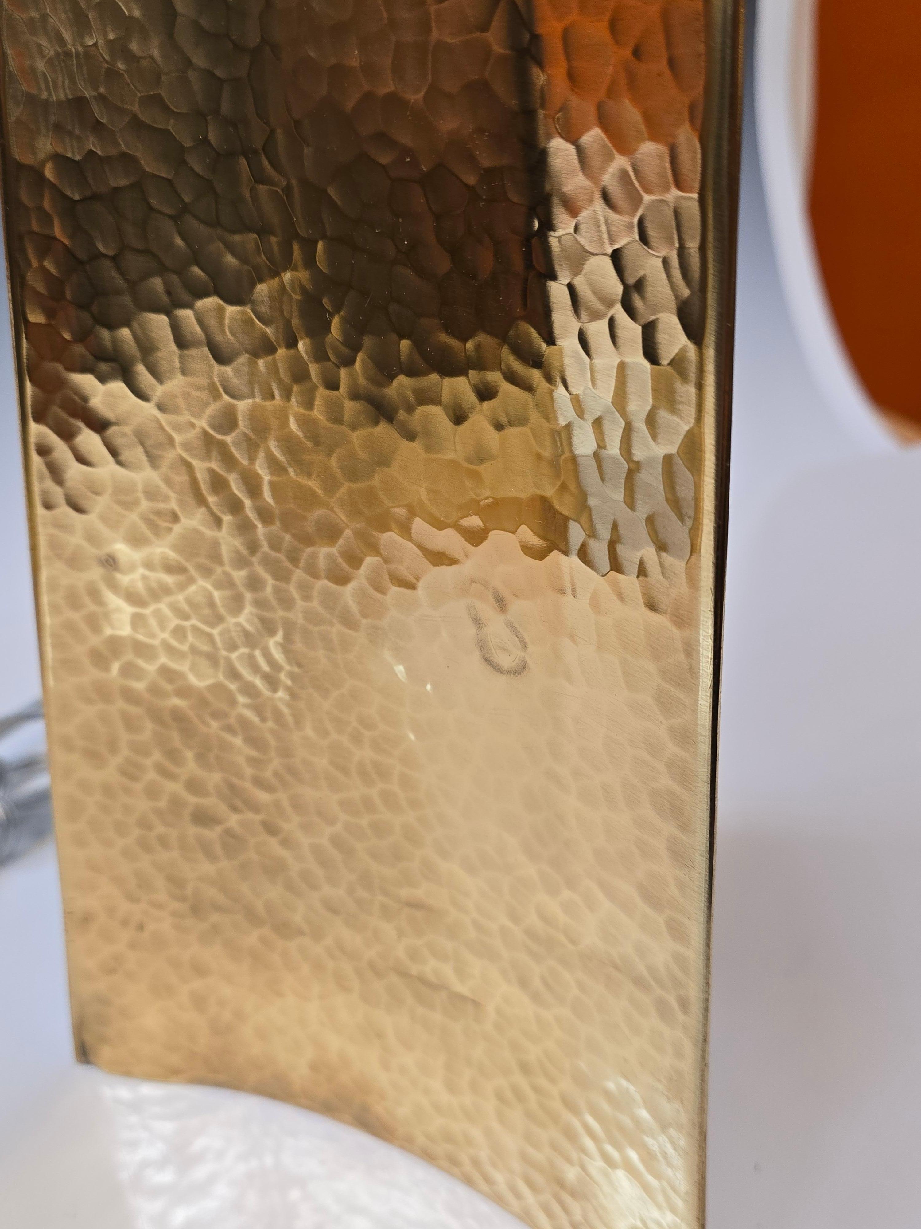 Paire de lampes italiennes en bronze forgé en vente 2