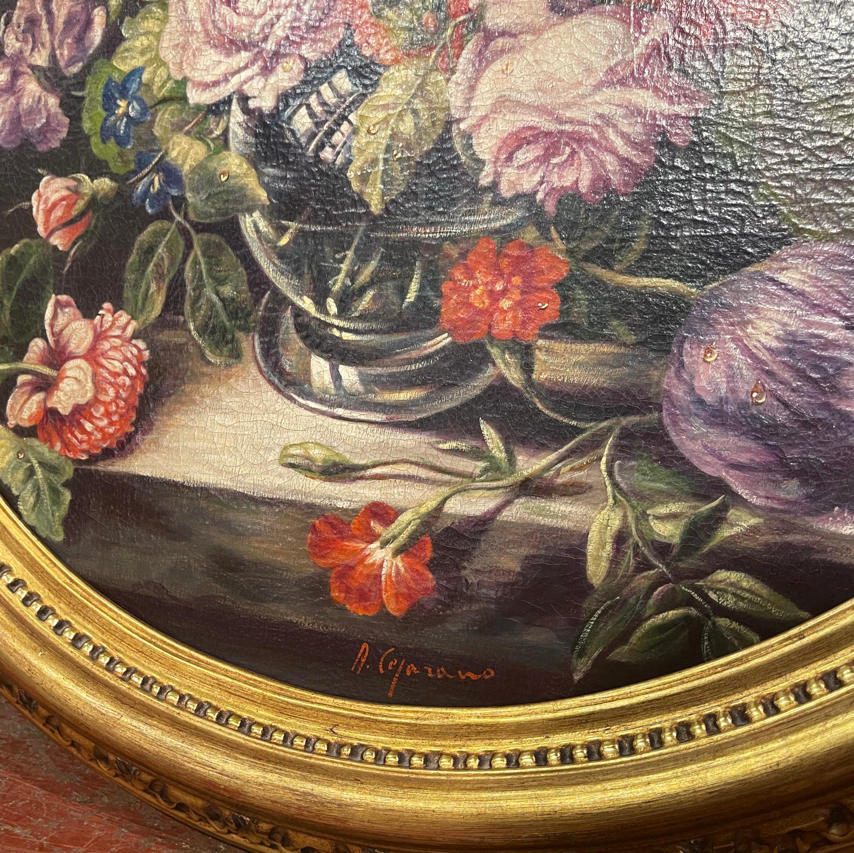 Signed PRINT of ORIGINAL FLORAL Oil Painting by Merrie 