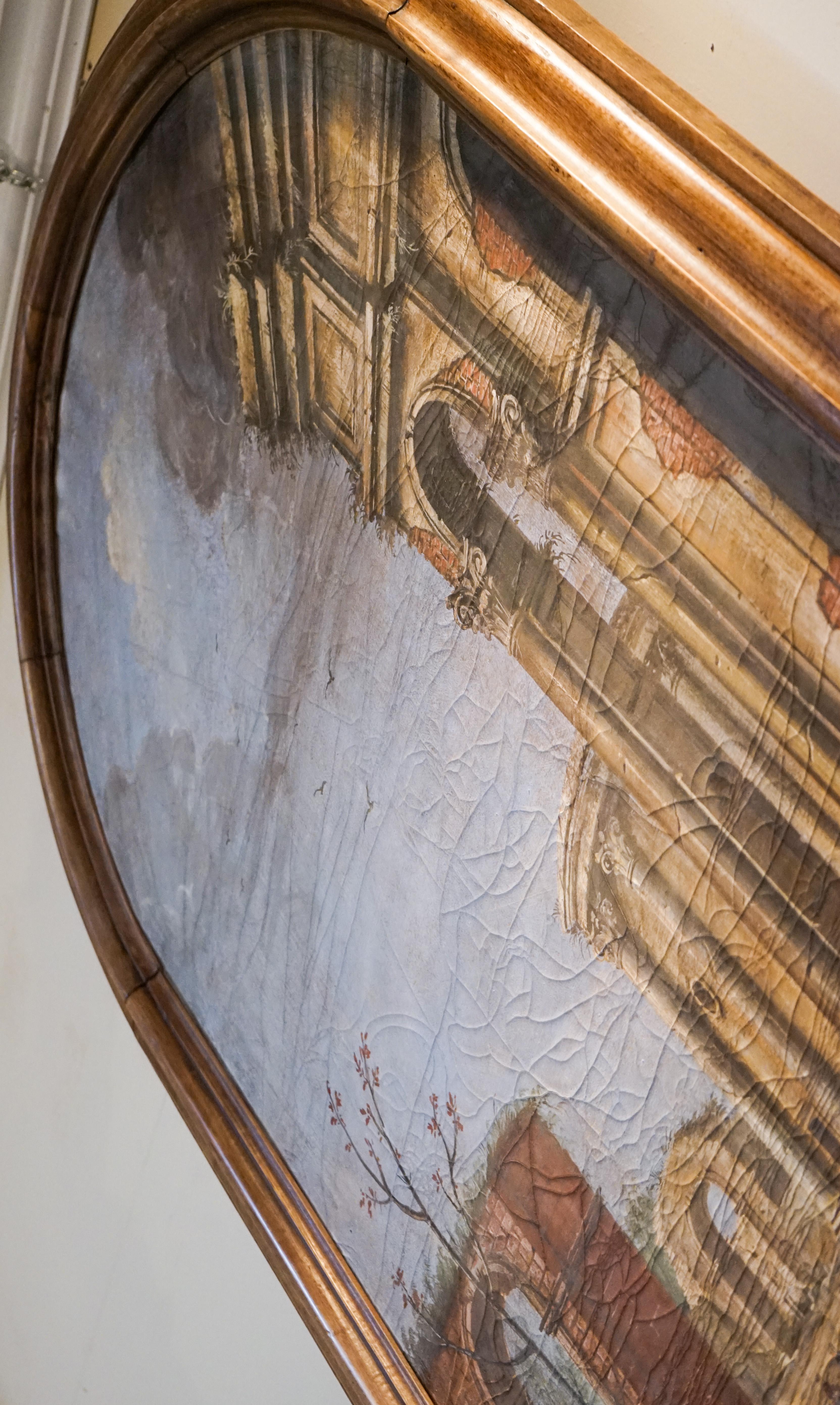 XIXe siècle Paire de peintures italiennes Fresco en vente