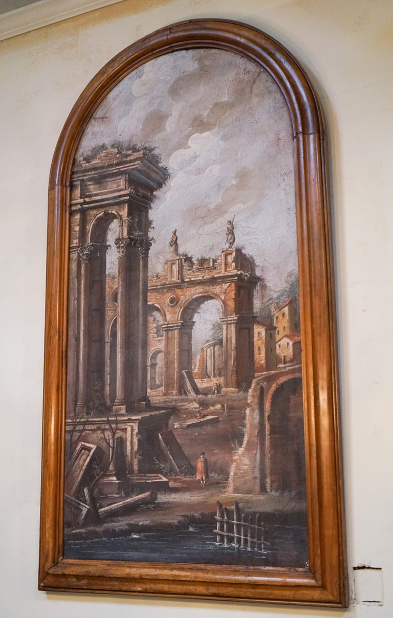 Pair of Italian Fresco Paintings For Sale at 1stDibs