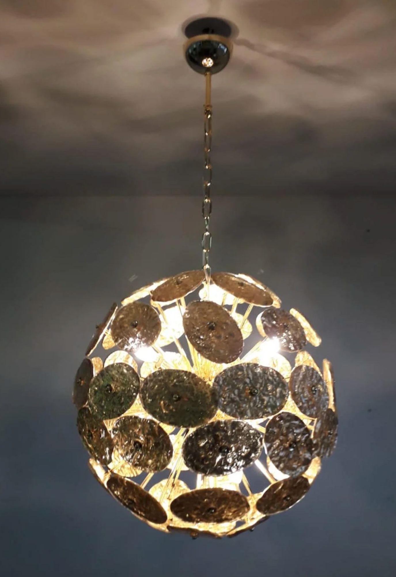 Italiano Coppia di lampadari italiani 