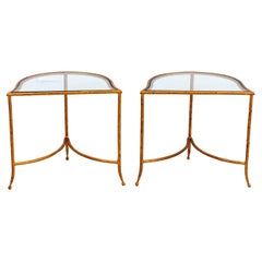Pair of Italian Gilt Metal Low Tables