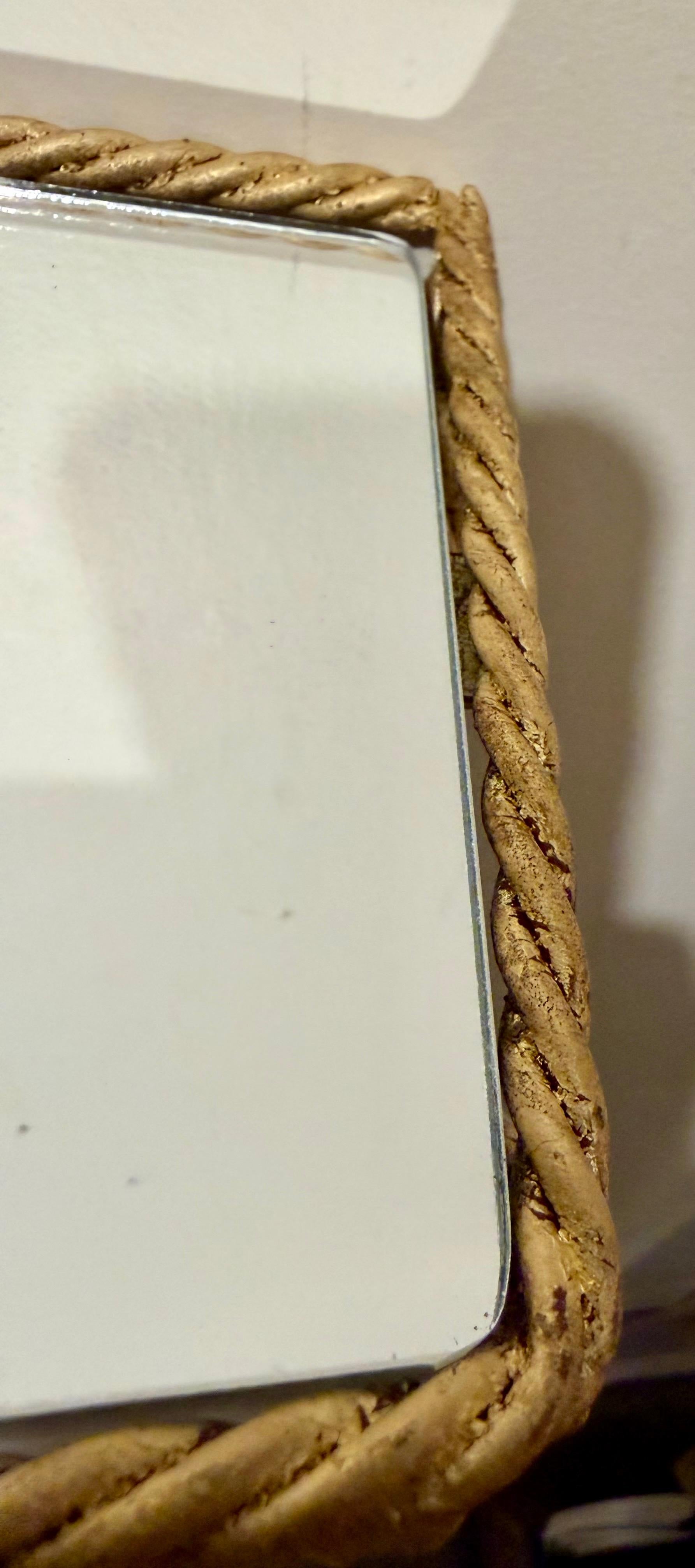 Pair Of Italian Gilt Rope And Tassel Wall Shelves For Sale 1