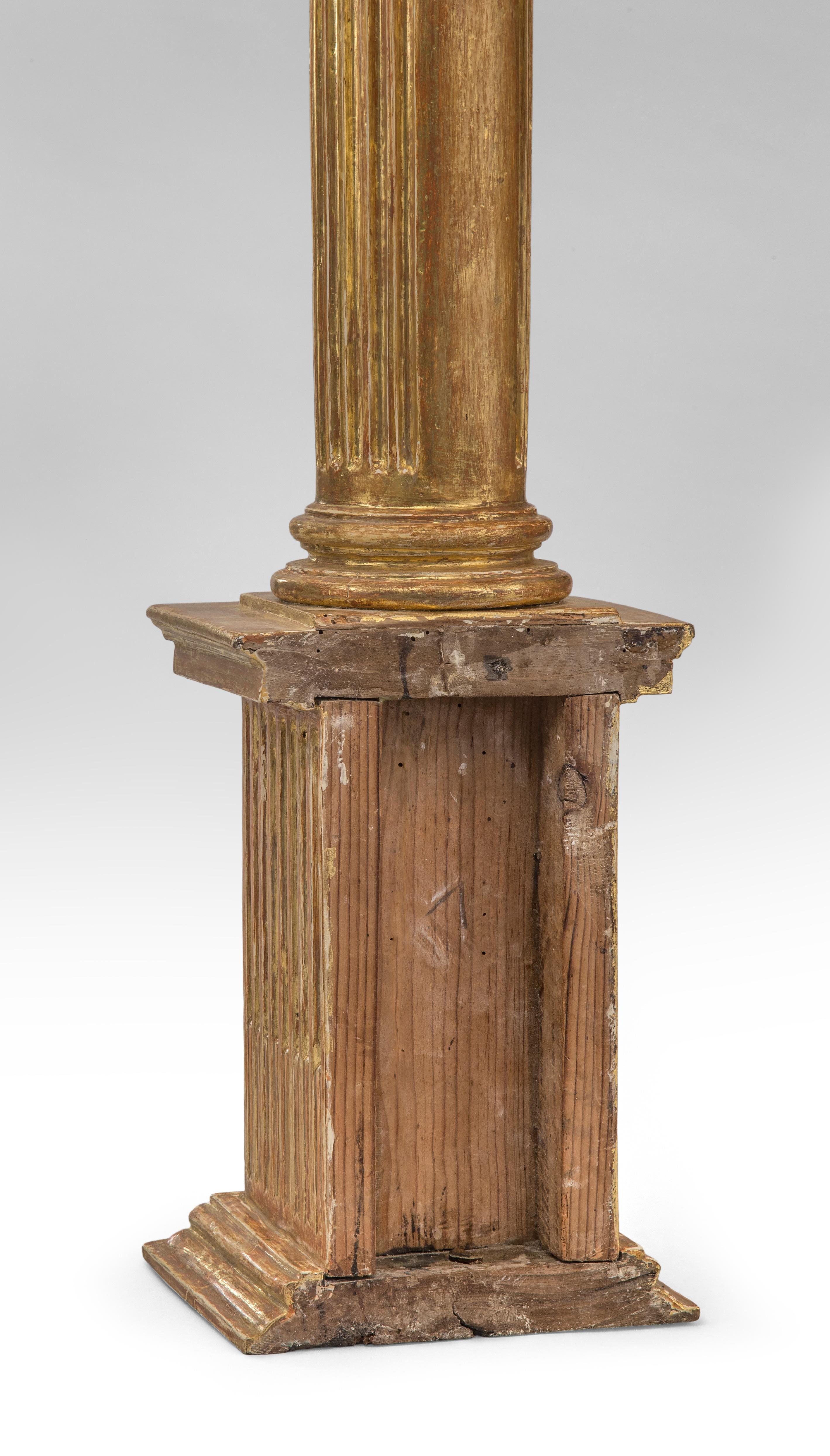 Pair of Italian Giltwood Classical Columns 1
