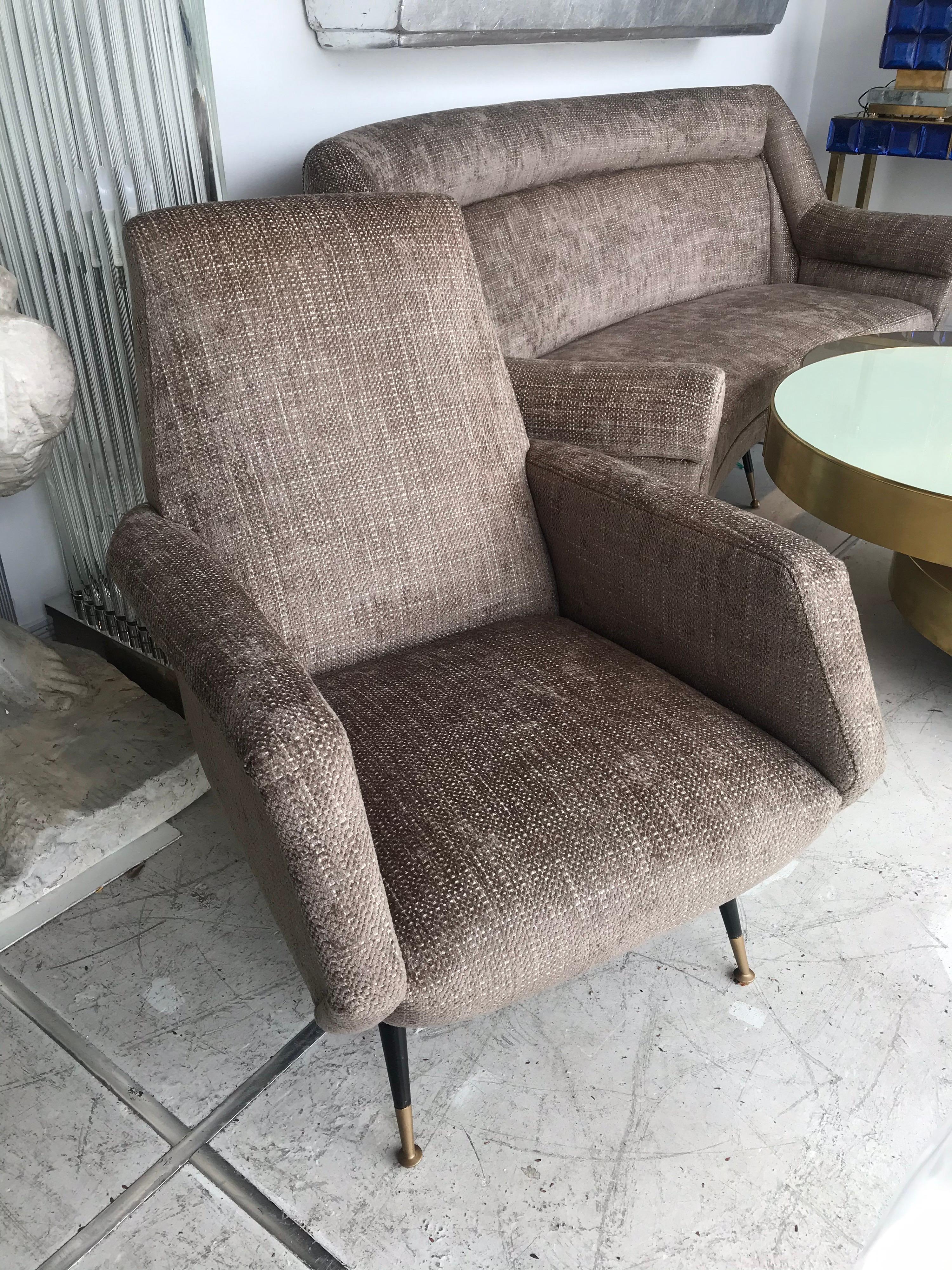 Pair of Italian Gio Ponti Style Chairs 1
