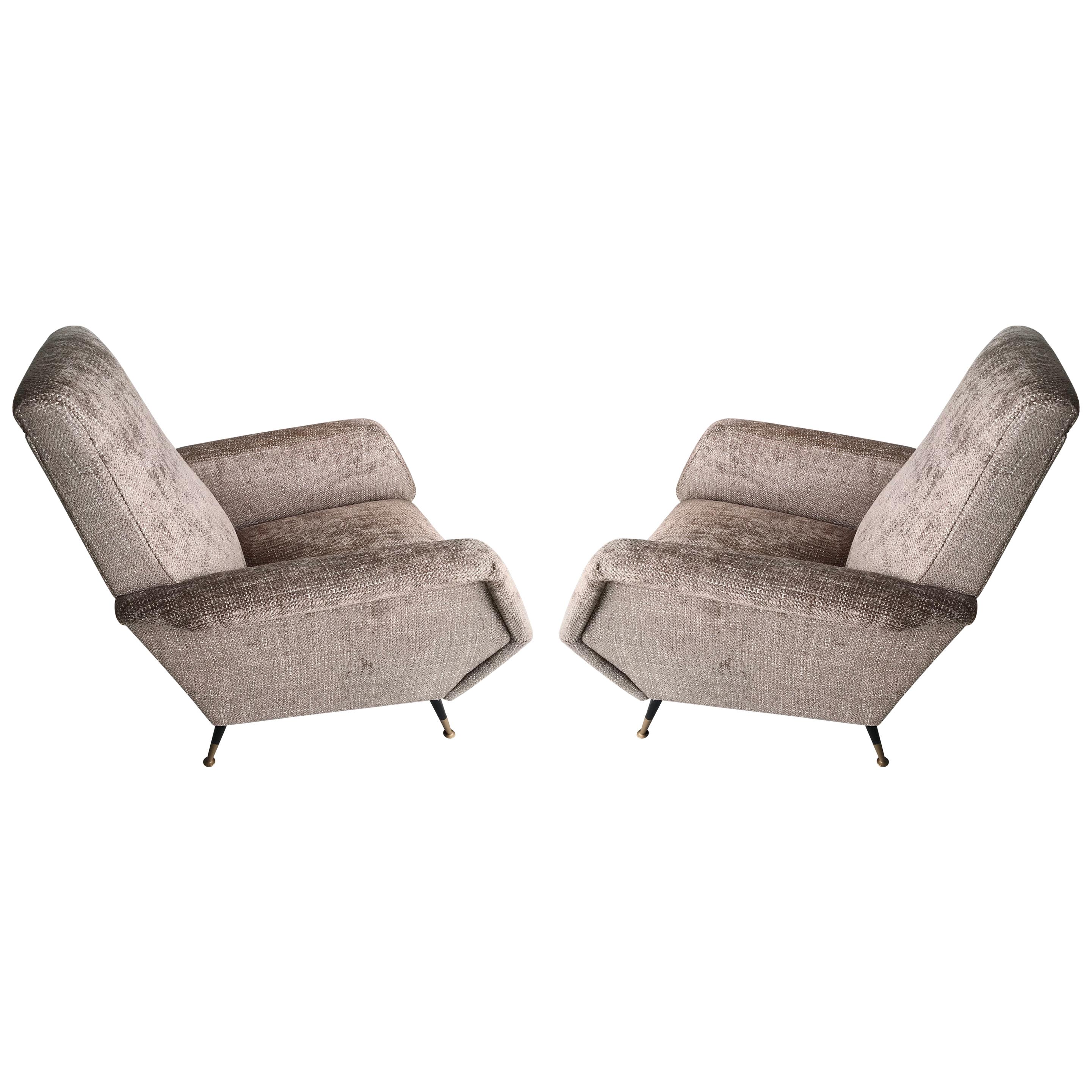 Pair of Italian Gio Ponti Style Chairs