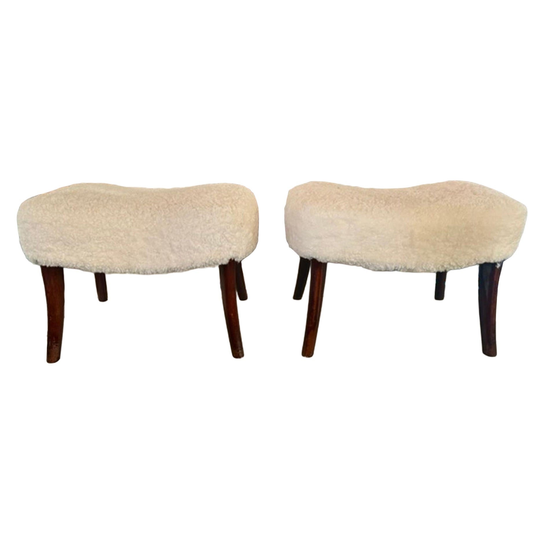 Pair of Italian Gio Ponti Stools