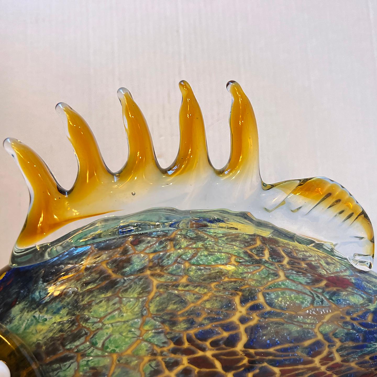 Pair of Italian Glass Fish For Sale 5
