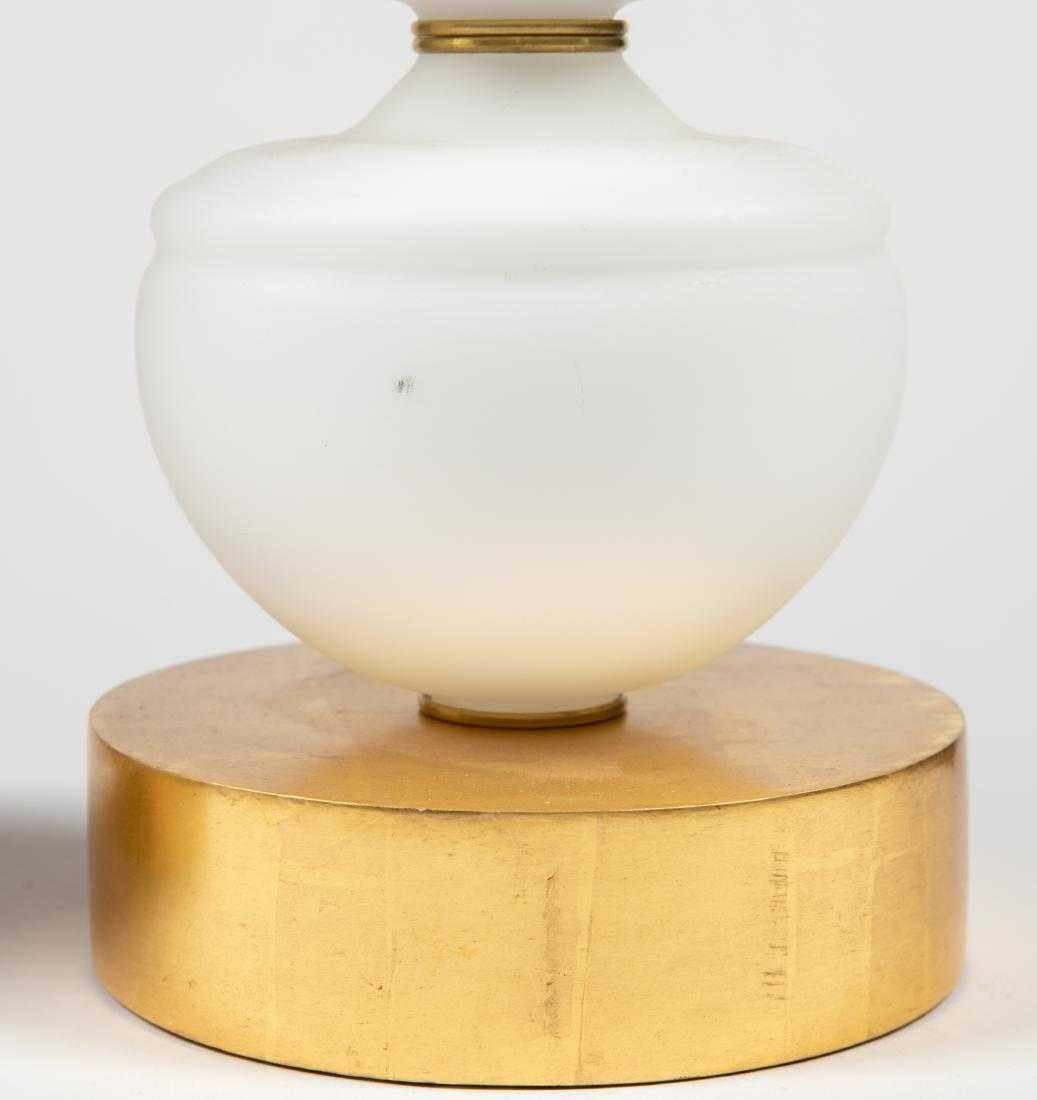 Mid-Century Modern Paire de lampes boule empilables en verre italien en vente