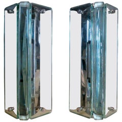Pair of Italian Glass Wall Sconces