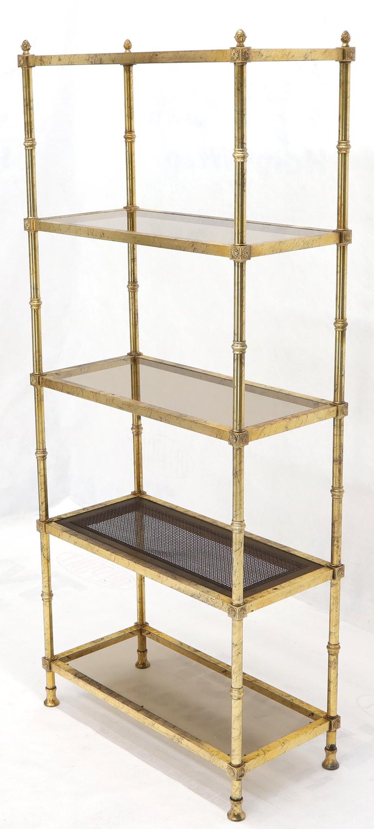 Pair of Italian Gold Gilt Étagères Shelving Units at 1stDibs gold