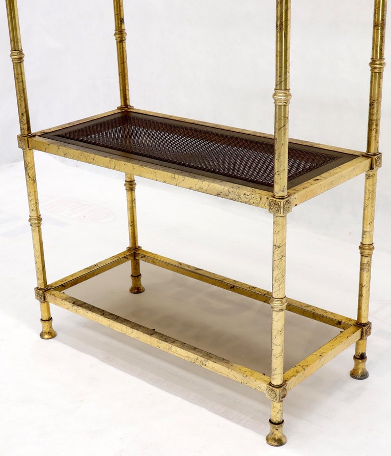 Pair of Italian Gold Gilt Étagères Shelving Units at 1stDibs gold