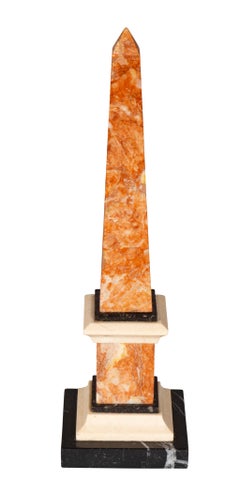 Pair Of Italian Grand Tour Marble Obelisks