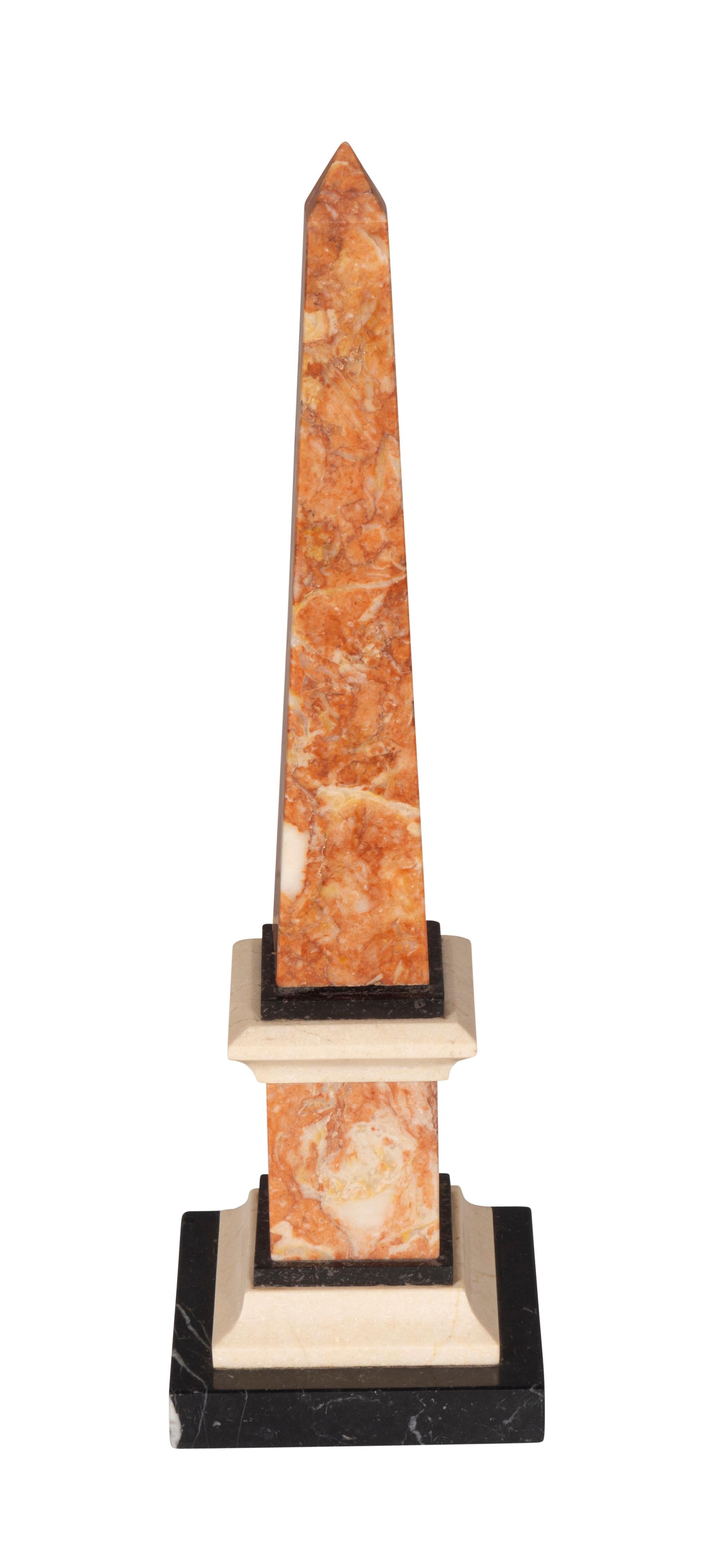 Pair Of Italian Grand Tour Marble Obelisks For Sale 1